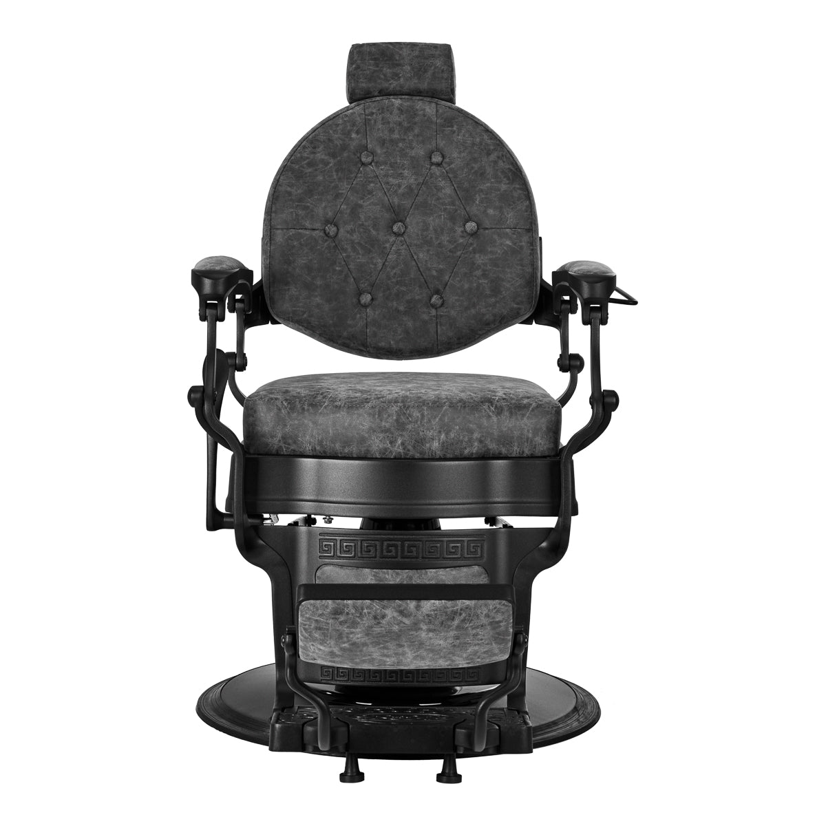 Gabbiano Barber Chair President Old Leather Gray