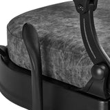 Gabbiano Barber Chair President Old Leather Gray