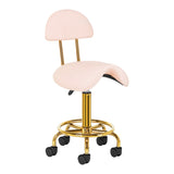 ActiveShop Cosmetic Stool 6001-G Gold – Pink