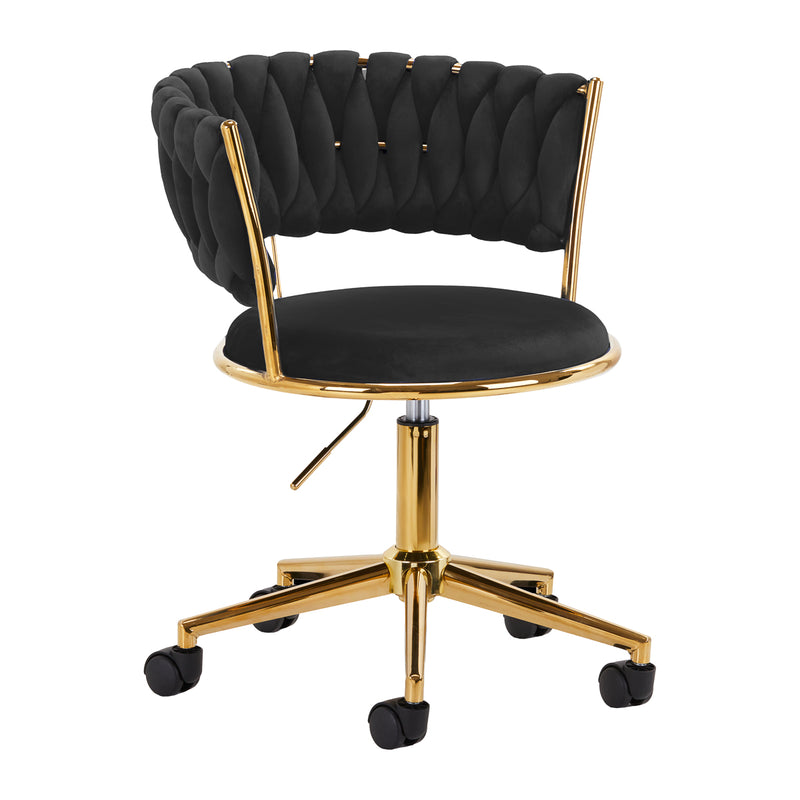 4Rico QS-GW01G Swivel Salon Chair Black
