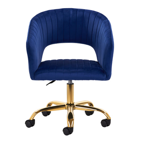 4Rico Swivel Chair QS-OF212G Navy Blue