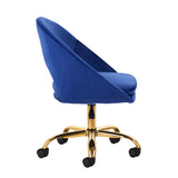 4Rico Swivel Chair QS-MF18G Navy Blue