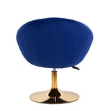 4Rico Swivel Chair QS-BL12B Navy Blue