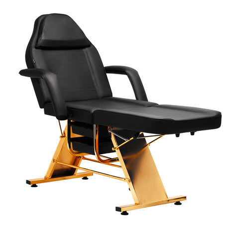 Sillon Beauty Salon Chair 202 Gold Pro Black