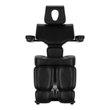 Front view of Pro Ink 604 Electric Tattoo Chair Black featuring ergonomic padding and adjustable components for comfort.