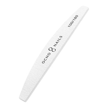 Ocho Nails Half-Moon Nail File 100/180 Safe Pack