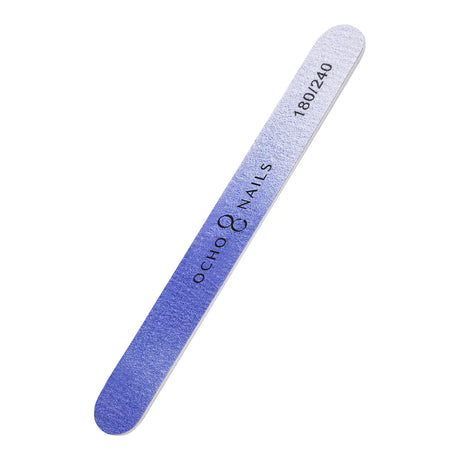 Ocho Nails Straight Nail File 180/240 Colour 10pcs