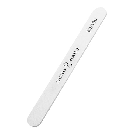 Ocho Nails Straight Nail File 80/100 Safe Pack