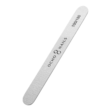 Ocho Nails Straight Nail File 100/180 Safe Pack