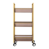 Beauty Trolley / Helper 93 Gold on Wheels