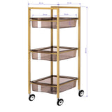 Beauty Trolley / Helper 93 Gold on Wheels