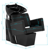 Gabbiano Hairdressing Backwash Unit Victoria Black