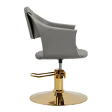 Hair System Halo Hairdressing Chair Grey & Gold