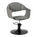 Hair System Halo Hairdressing Chair Grey & Black