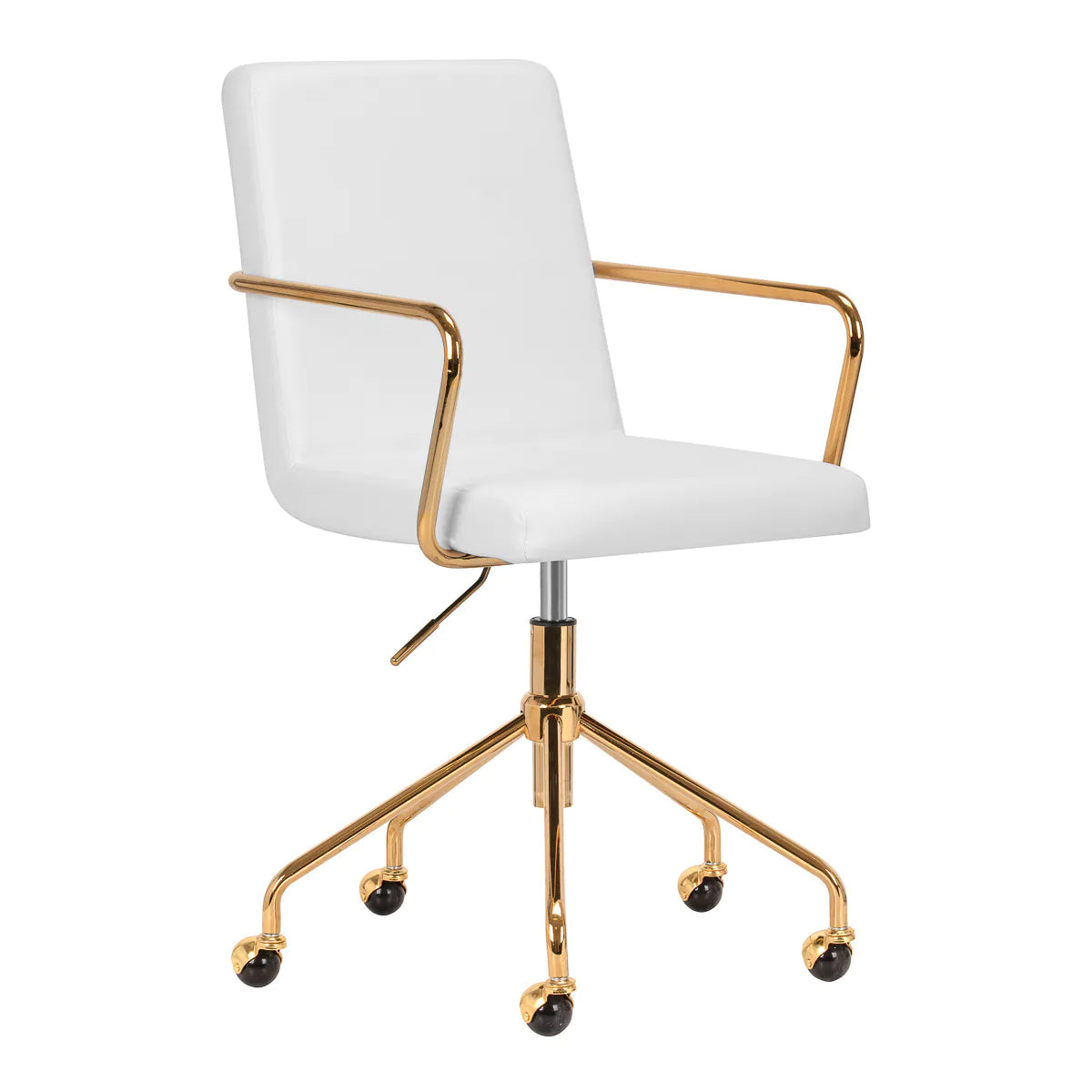 ACTIVESHOP Cosmetic Chair QS-OF211G Gold Light Grey