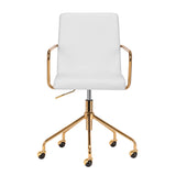 ACTIVESHOP Cosmetic Chair QS-OF211G Gold Light Grey