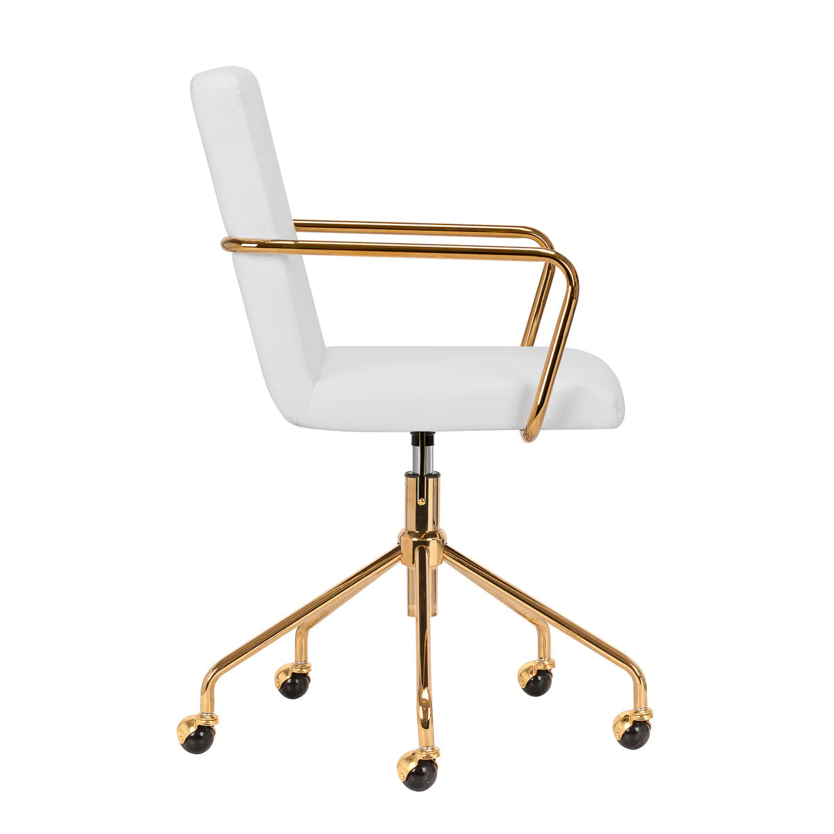 ACTIVESHOP Cosmetic Chair QS-OF211G Gold Light Grey