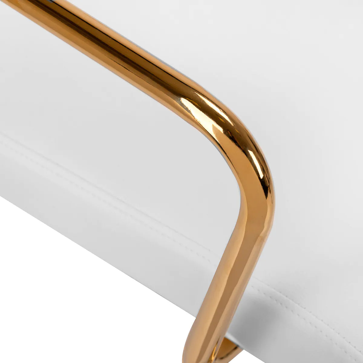 ACTIVESHOP Cosmetic Chair QS-OF211G Gold Light Grey