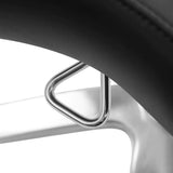 Omega Supremo Swivel Stool Black & Silver
