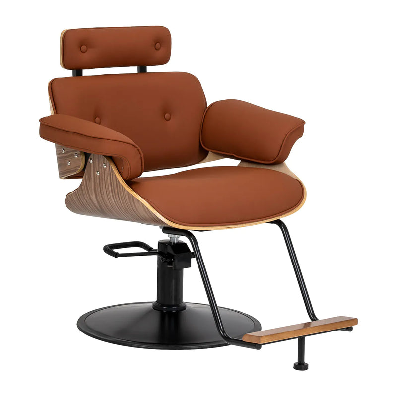 Gabbiano Florencja Hair Salon Styling Chair Brown With a Black Base
