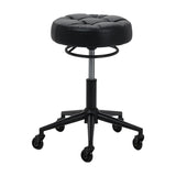 Gabbiano Hairdressing Stool D054 Black with Black Base