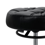 Gabbiano Hairdressing Stool D054 Black with Black Base