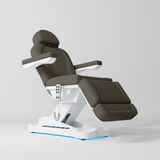 Manufakturo Éclat Salon Beauty Bed with Footrest Controls Cocoa Mocha