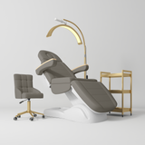 Manufakturo Grace Deep Ash The Complete Salon Set - Beauty Bed, Chair, Moonlight & Trolley
