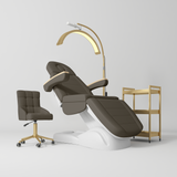 Manufakturo Grace Cocoa Mocha The Complete Salon Set - Beauty Bed, Chair, Moonlight & Trolley