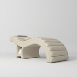 Manufakturo Luxe Eyelash Bed – Contoured Spa Couch with Towel Storage Light Brown