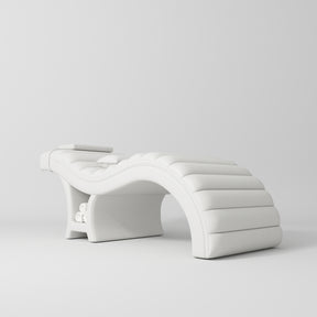 Manufakturo Luxe Eyelash Bed – Contoured Spa Couch with Towel Storage White