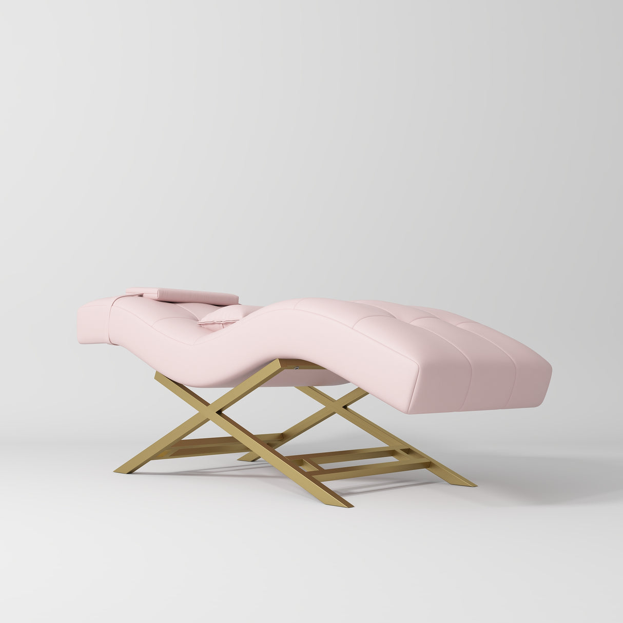 Manufakturo Majesty Lash Bed - Adjustable Headrest Light Pink