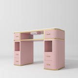 Manufakturo Manicure Table Glam Station with Build-in Dust Absorber Bare Blush