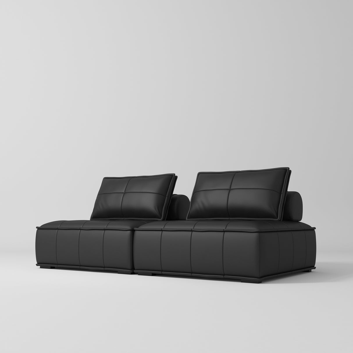 Manufakturo Complete Set 02 Reception Area - Chair & Sofa for Luxury Salon Waiting Area Black