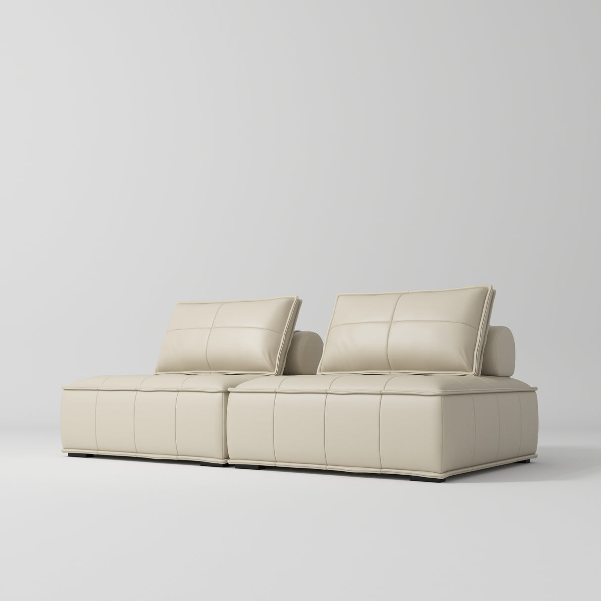 Manufakturo Complete Set 02 Reception Area - Chair & Sofa for Luxury Salon Waiting Area Light Brown