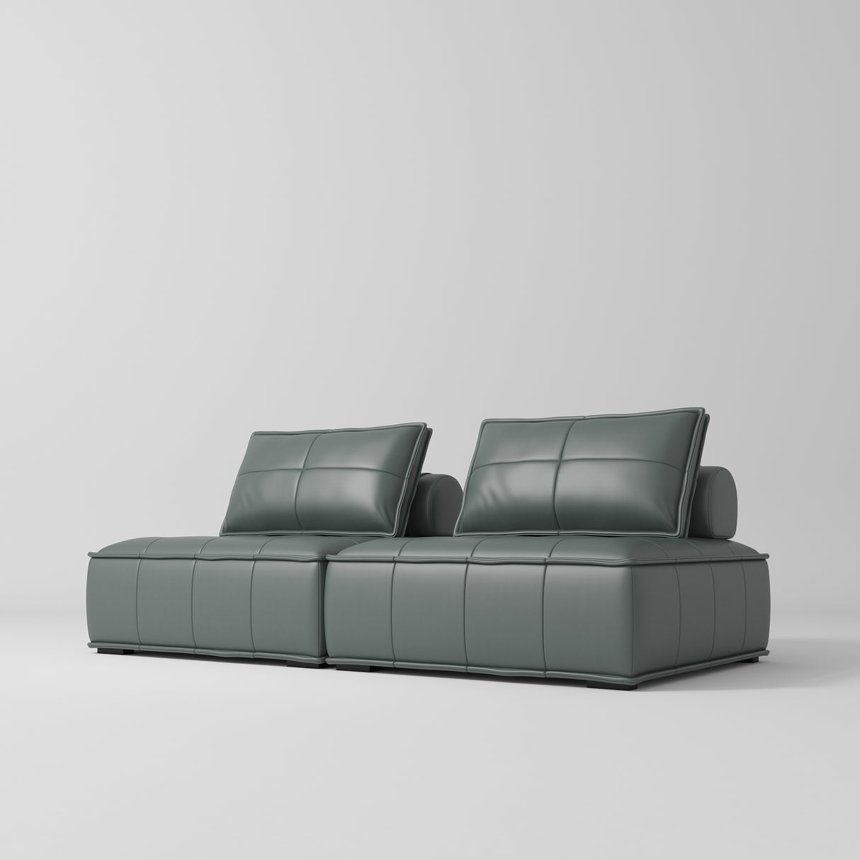 Manufakturo Rhéa Luxury Boutique Sofa with Soft Upholstery for Salon Waiting Area Navy