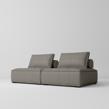 Manufakturo Rhéa Luxury Boutique Sofa with Soft Upholstery for Salon Waiting Area Deep Ash