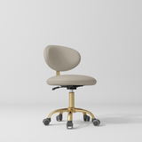 Manufakturo Aura Gold Legs Beauty Stool Stone Taupe