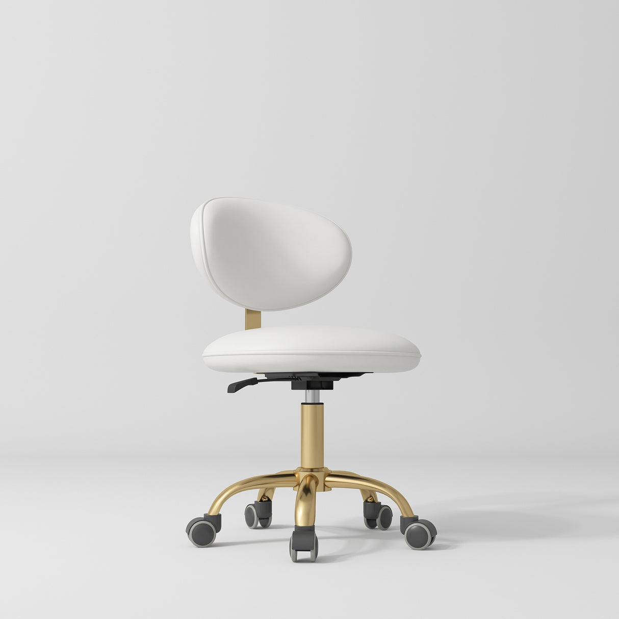 Manufakturo Aura Gold Legs Beauty Stool White
