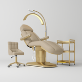 Manufakturo Étoile Warm Beige The Complete Studio Set - Beauty Bed, Chair, Moonlight & Trolley