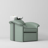 Manufakturo Monaco Luxury Hair Salon Backwash Unit Olive - White Bowl