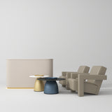 Manufakturo Complete Set 01 Reception Area for Luxury Salon Waiting Area Brown