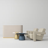 Manufakturo Complete Set 01 Reception Area for Luxury Salon Waiting Area Light Brown