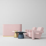 Manufakturo Complete Set 01 Reception Area for Luxury Salon Waiting Area Light Pink