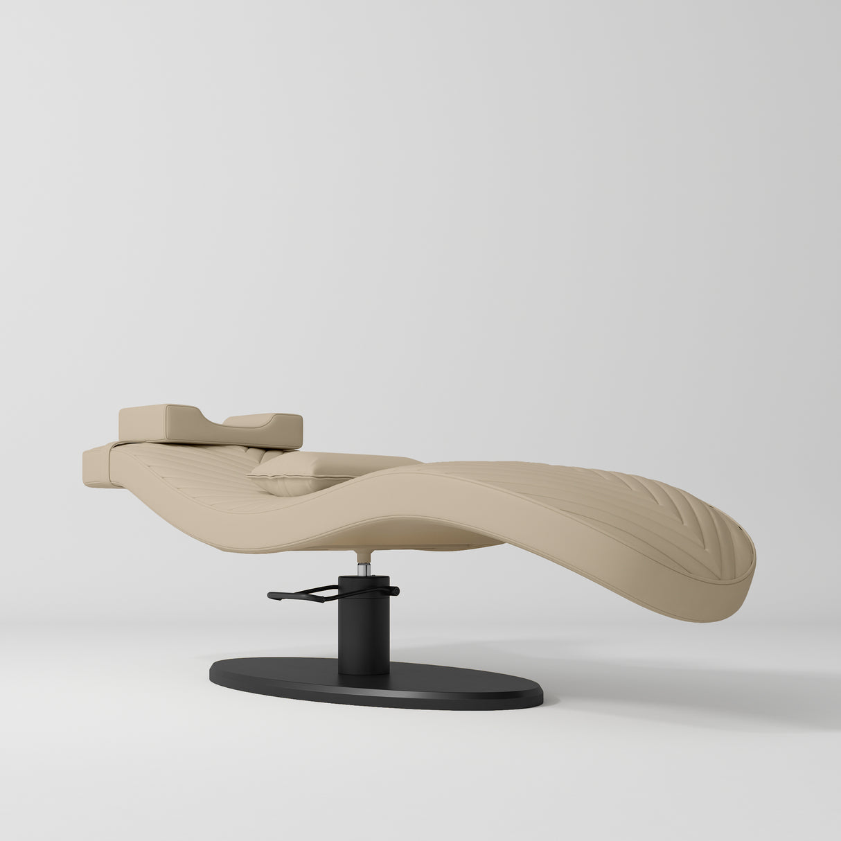 Manufakturo Royale Luxury & Ergonomic Beauty Lash Bed Black Base Warm Beige