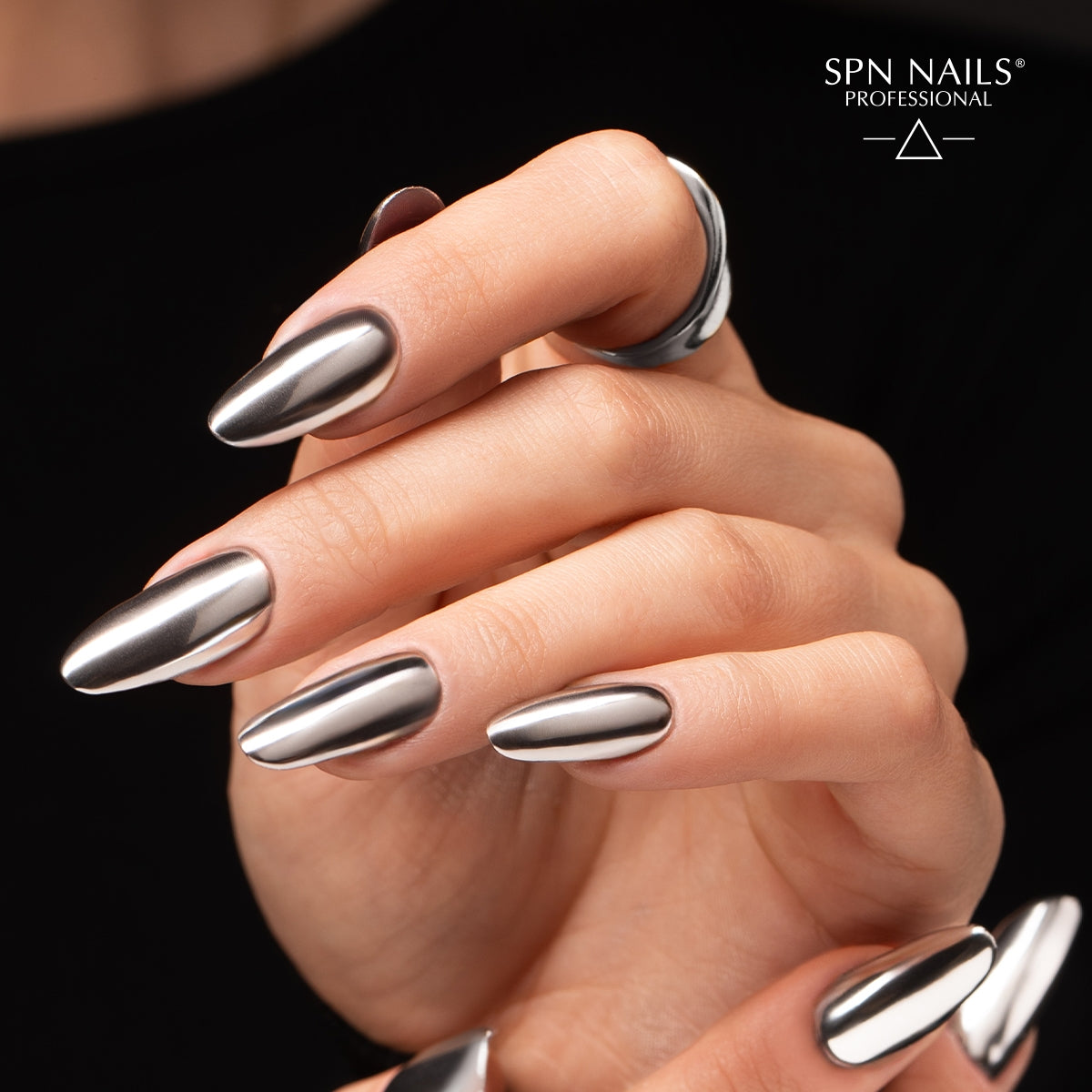 SPN Nails UV/LED Lakier Hybrydowy Silver Chrome