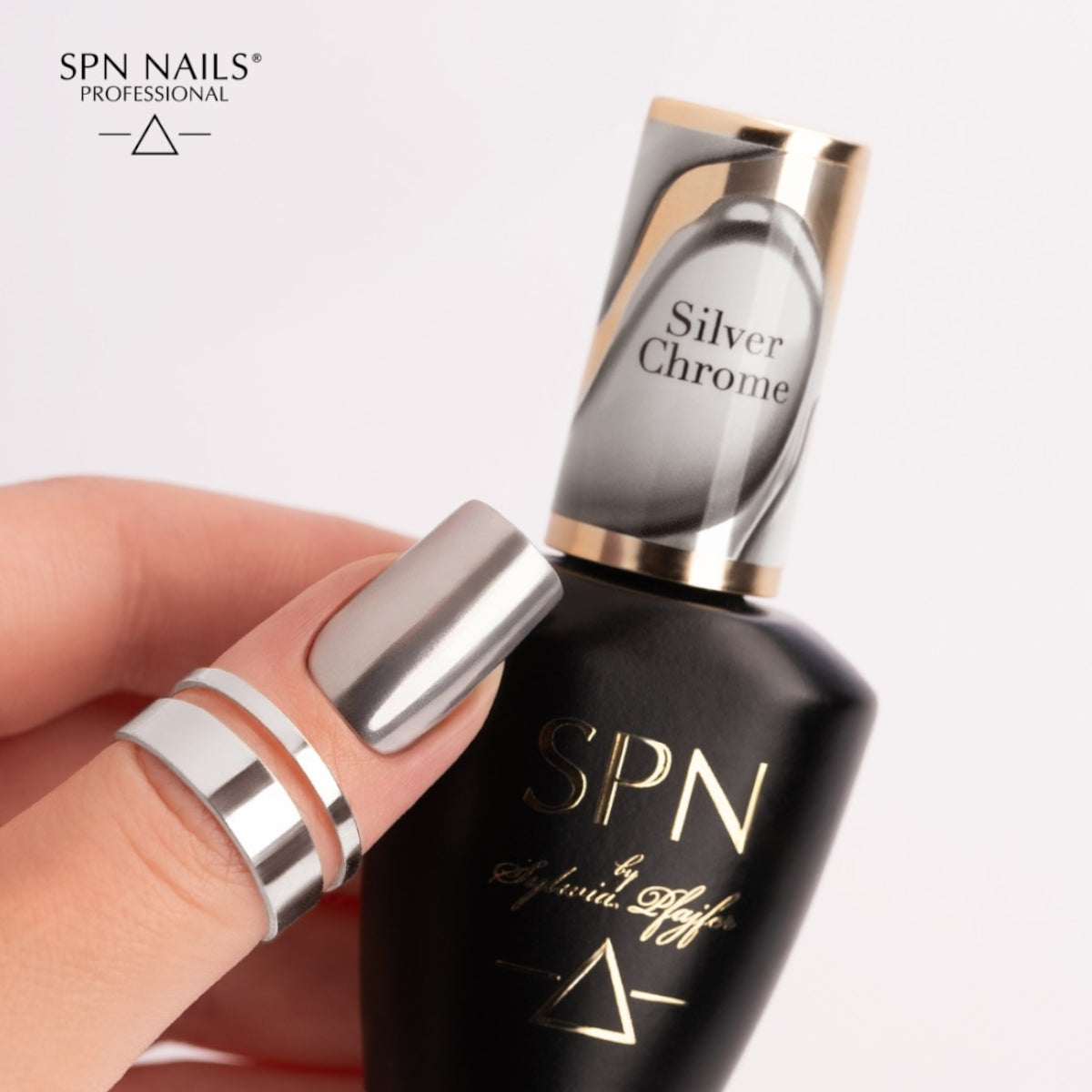 SPN Nails UV/LED Lakier Hybrydowy Silver Chrome