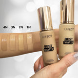 Affect Best Matte Covering Foundation Velvet Finish Swatch