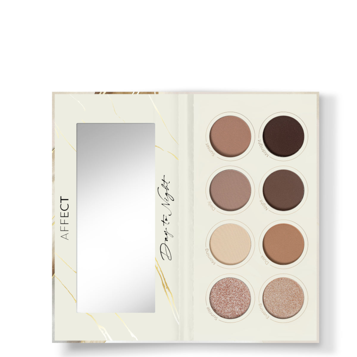Affect Day to Night Eyeshadows Palette with Mirror