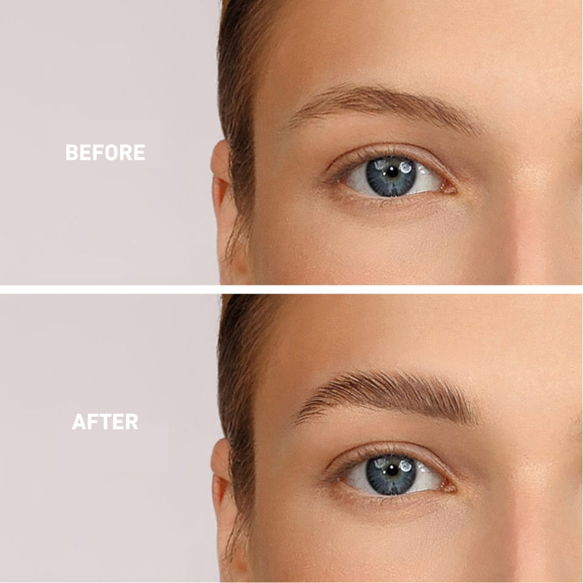 Affect Lami UP Eyebrow Gel efore and after